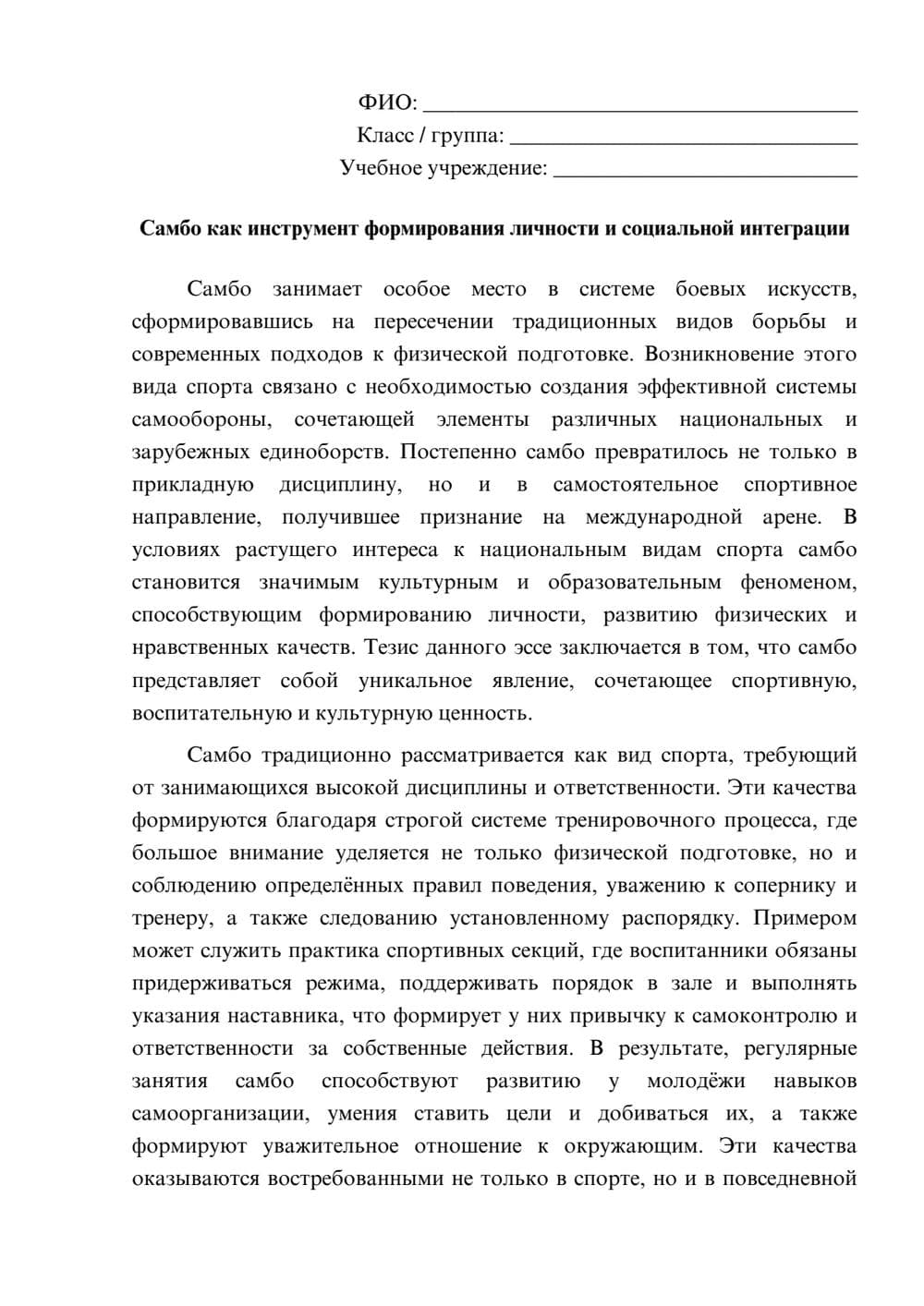 Предпросмотр эссе 1