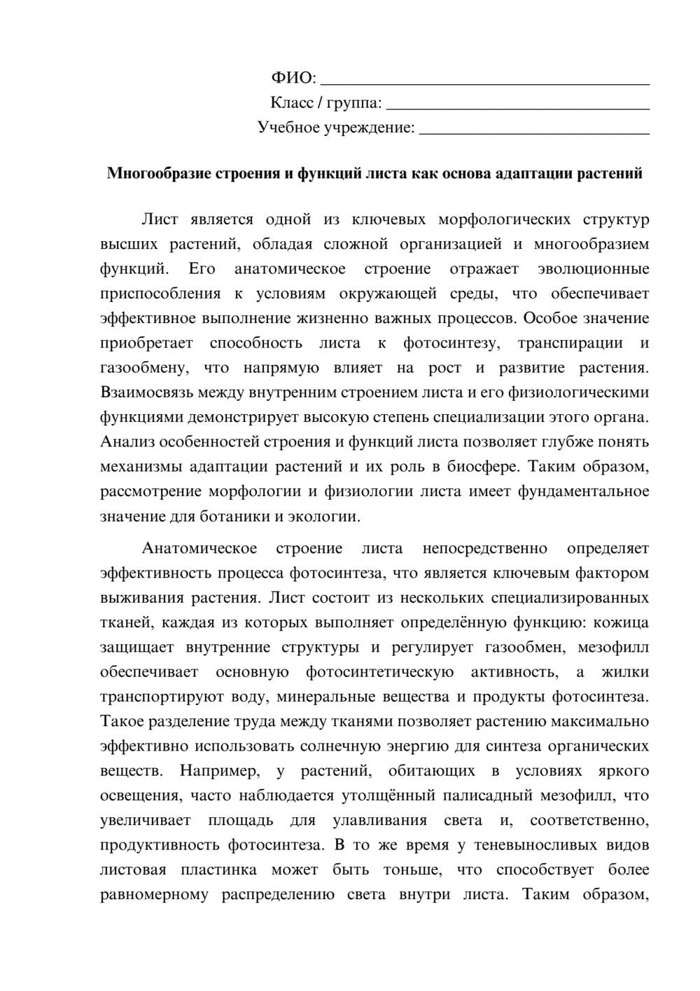 Предпросмотр эссе 1